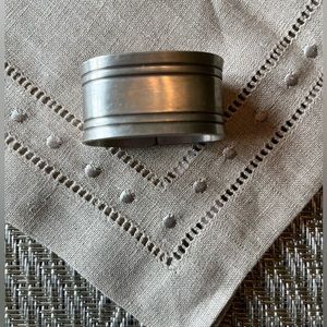 Jorgen Jensen Denmark pewter set/4 napkin rings. Vintage!❣️